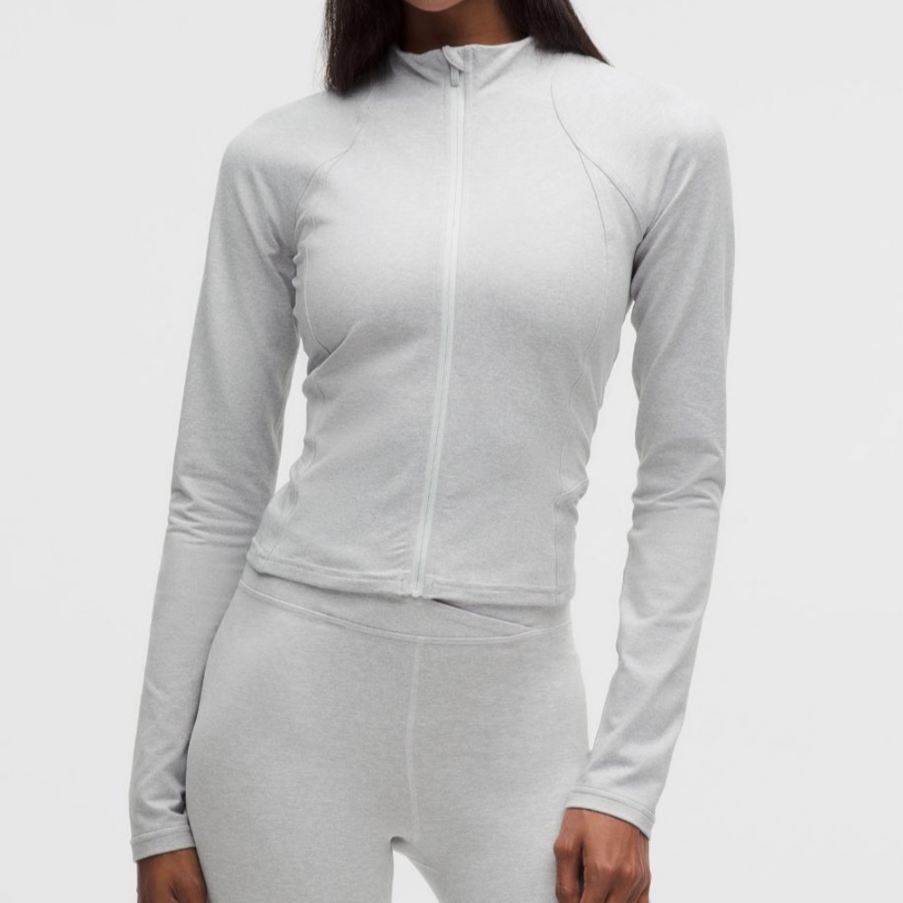 NWOT Softy Suedey Slim-Fit Jacket Crescent Moon/White